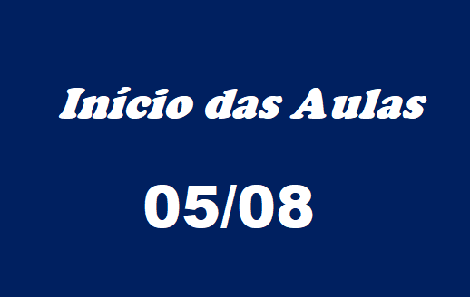 Foto da notícia InÃ­cio das aulas - 05/08/2019